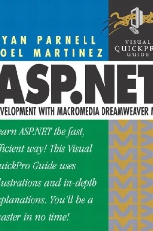 Cover of ASP.NET Development with Dreamweaver MX