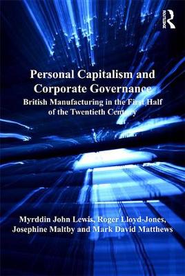 Book cover for Personal Capitalism and Corporate Governance