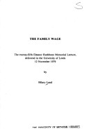 Cover of The Family Wage