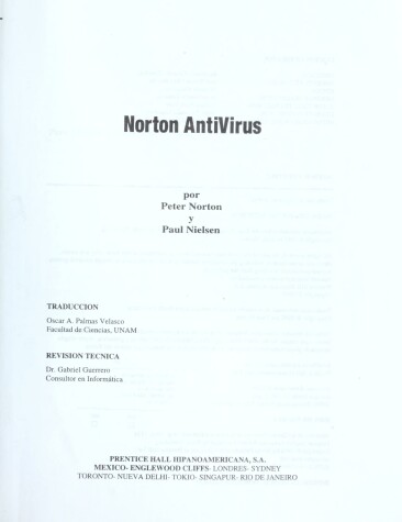 Book cover for Norton Antivirus