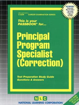 Book cover for Principal Program Specialist (Correction)