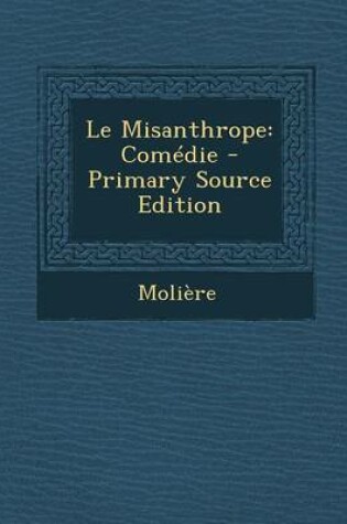 Cover of Le Misanthrope