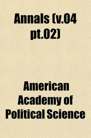 Cover of Annals (V.04 PT.02)