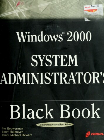 Book cover for Windows 2000 System Administrator's Black Book