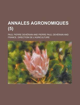 Book cover for Annales Agronomiques (5 )