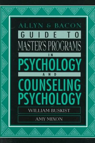 Cover of Guide to Master's Programs in Psychology