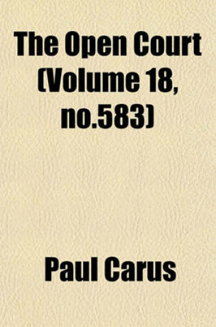 Cover of The Open Court (Volume 18, No.583)