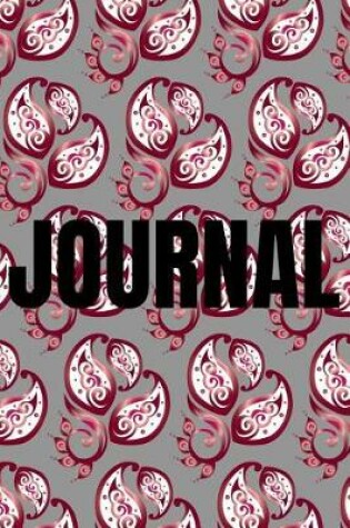 Cover of Paisley Background Lined Writing Journal Vol. 12