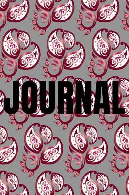 Cover of Paisley Background Lined Writing Journal Vol. 12