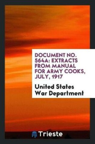 Cover of Extracts from Manual for Army Cooks