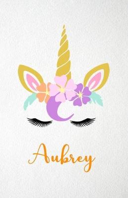 Book cover for Aubrey A5 Lined Notebook 110 Pages