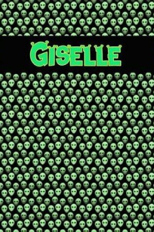 Cover of 120 Page Handwriting Practice Book with Green Alien Cover Giselle