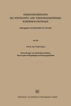 Book cover for Untersuchungen Von Elektrischen Antrieben, Steuerungen Und Regelungen an Werkzeugmaschinen