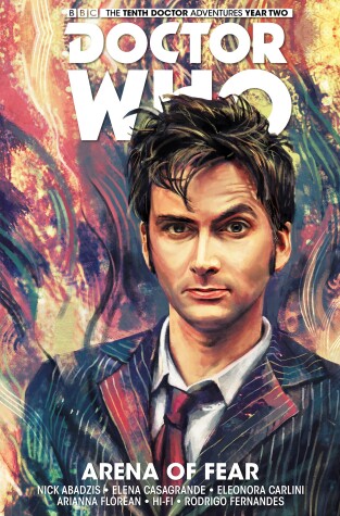 Book cover for Doctor Who: The Tenth Doctor Vol. 5: Arena of Fear