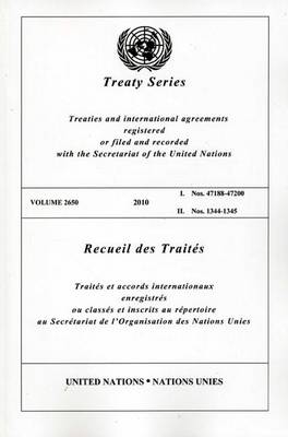 Book cover for Treaty Series 2650