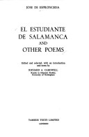 Cover of Estudiente de Salamanca and Other Poems