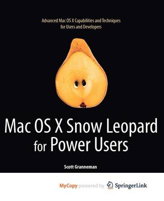 Cover of Mac OS X Snow Leopard for Power Users