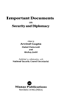 Book cover for Important Documents on Security & Diplomacy