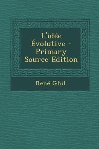 Cover of L'Idee Evolutive