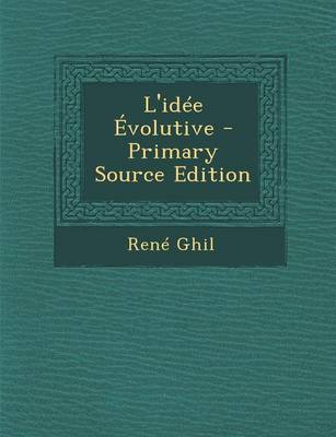 Book cover for L'Idee Evolutive