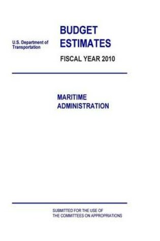 Cover of Budget Estimates Fiscal Year 2010