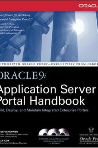 Cover of Oracle9i Application Server Portal Handbook