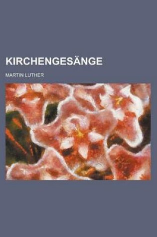 Cover of Kirchengesange