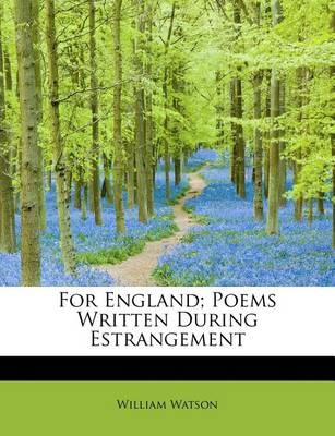 Book cover for For England; Poems Written During Estrangement