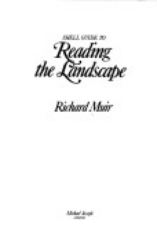 Cover of Shell Guide to Reading the Landscape