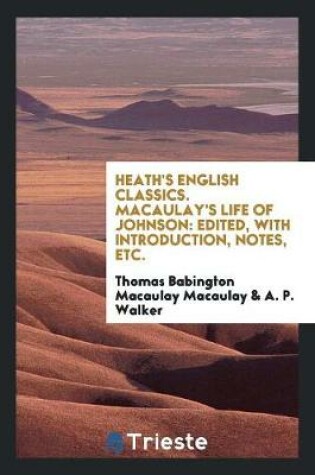 Cover of Heath's English Classics. Macaulay's Life of Johnson