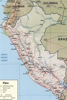 Book cover for Map of the South American Nation Peru