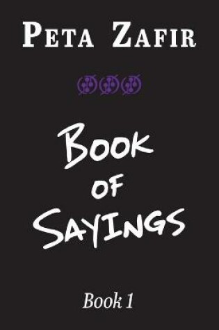 Cover of Book of Sayings Book 1