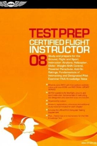 Cover of Certified Flight Instructor Test Prep 08