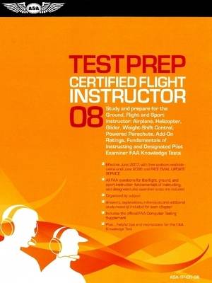 Cover of Certified Flight Instructor Test Prep 08