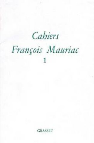 Cover of Cahiers Numero 1