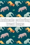 Book cover for Animals coloring treat bags