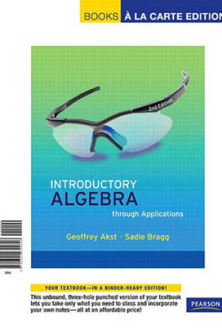Cover of Introductory Algebra Through Applications, Books a la Carte Edition