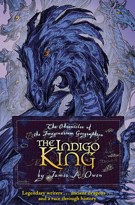 Book cover for "The Indigo King: Cronicles of the Imaginarium Geographica, The "