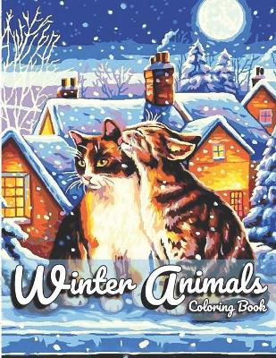 Book cover for Winter Animals Coloring Book