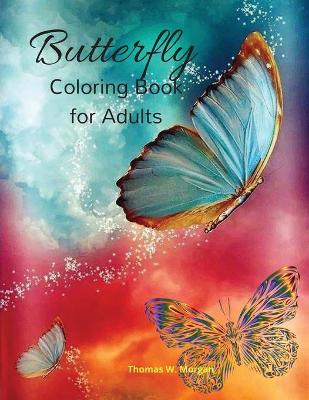 Book cover for Butterfly Coloring Book for Adults