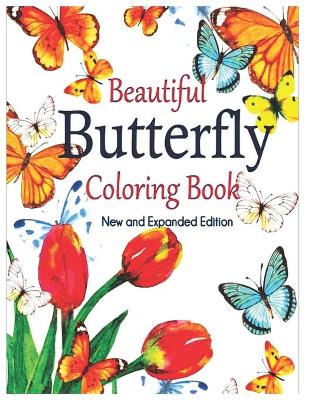 Book cover for Beautiful Butterfly Coloring Book