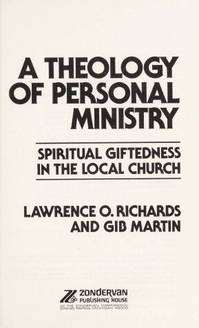 Book cover for A Theology of Personal Ministry