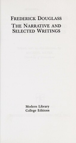 Cover of The Narrative and Selected Writings