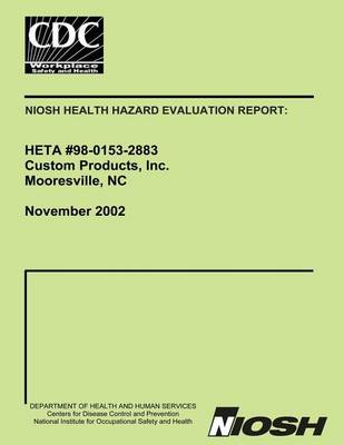 Book cover for Niosh Health Hazard Evaluation Report Heta 98-0152-2883