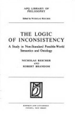 Cover of The Logic of Inconsistency