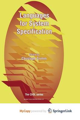 Cover of Languages for System Specification