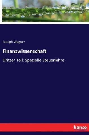 Cover of Finanzwissenschaft