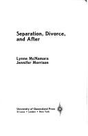 Book cover for Separation, Divorce and After