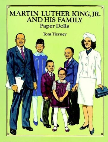 Book cover for Martin Luther King Jr. and His Family Paper Dolls in Full Colour