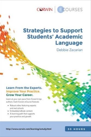 Cover of Strategies to Support Students&#8242; Academic Language Ecourse Slimpack